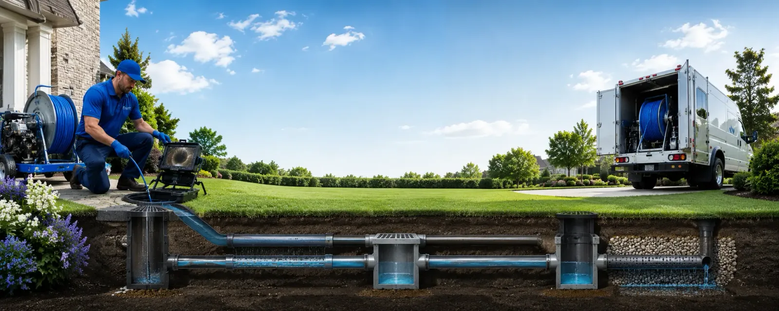 Outdoor drain cleaning information for Edenville, MI